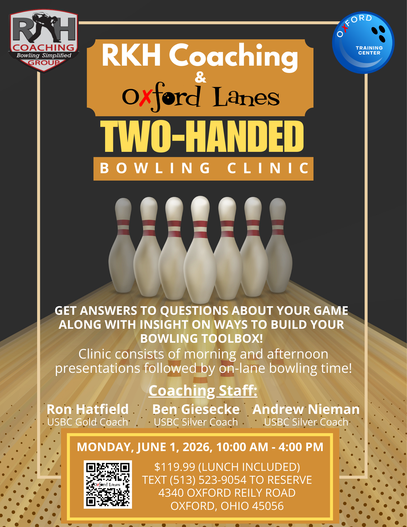 2026 RKH Two-Handed Bowling Clinic