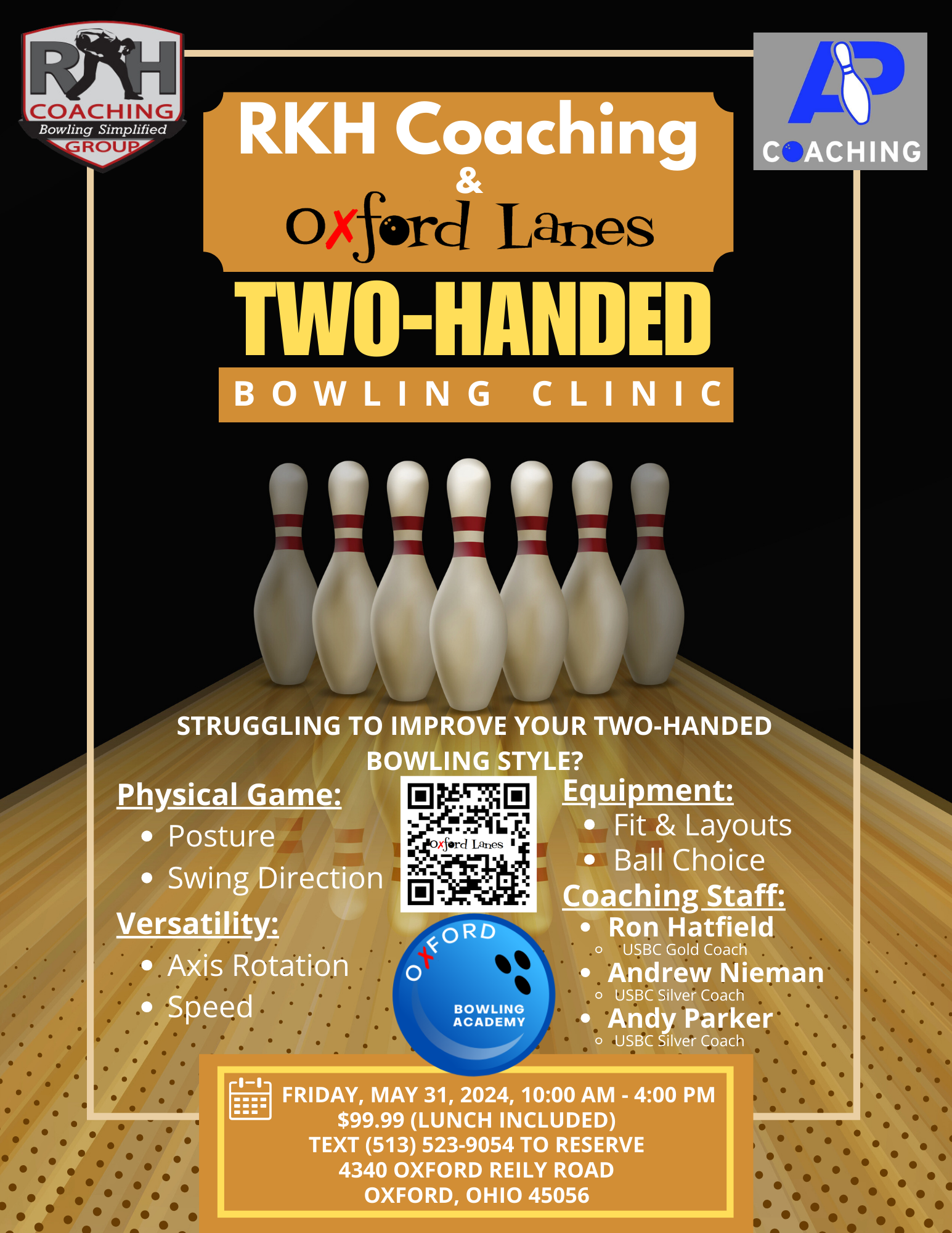 2024 RKH Two-Handed Bowling Clinic